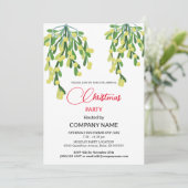 Invitation Décorations de Noël et Mistletoe Corporate Inv (Debout devant)