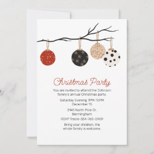 Invitation Décorations de Noël pour l'arbre de Noël Fête de N