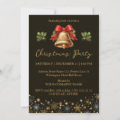 Invitation Décorations de Noël Société Fête (Devant)