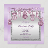 Invitation Décorations délicates Noël (Devant / Derrière)