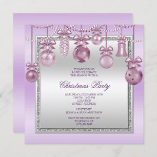 Invitation Décorations délicates Noël