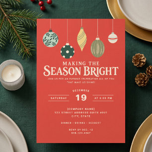 Invitation Décorations d'entreprise pour illuminer la saison