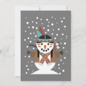 Invitation Décorations drôles d'arbre de Noël d'Amérindien (Devant)