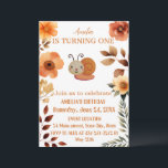 Invitation Décorations fleurs sauvages personnalisées 1er ann<br><div class="desc">Cette adorable aquarelle design graphique en escargots aux couleurs vives apportera de l'originalité à la première fête d'anniversaire de votre bébé. Il fait un cadeau merveilleux pour tout bébé qui appréciera cette oeuvre d'art. C'est le cadeau le plus délicieux pour la célébration de l'anniversaire de votre enfant. Si vous aimez...</div>