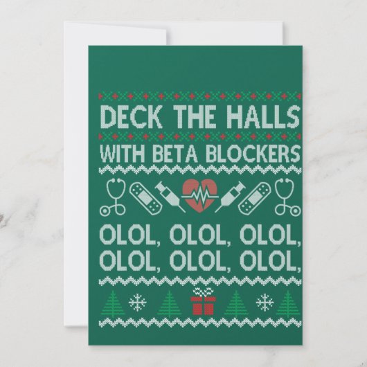Invitation Décorez Les Salles Avec Des Bêta-Bloquants OLOL (Devant)