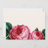 Invitation DÉCOUPAGE FLORALE vintage RÉPÉTITION DÎNER INVITAT (Dos)