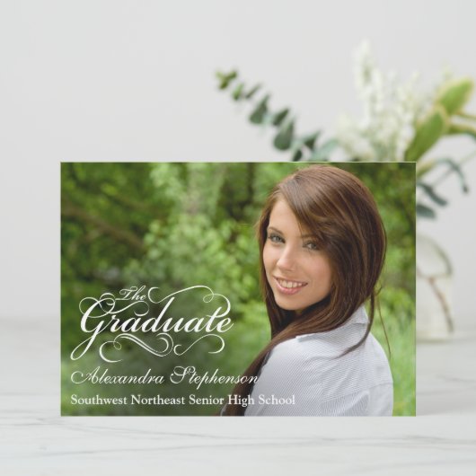 Invitation Découpe de finition de script de mode (Debout devant)