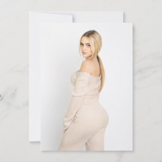 Invitation Découpe de teint noir photo 2 moderne minimal doux (Dos)