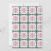 Invitation Découpe géométrique moderne Fête des mariées viole (Dos)