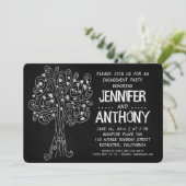 invitation découpée de partie de fiançailles de (Debout devant)