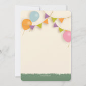 Invitation Découpes d'animaux de fête (Dos)