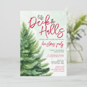 Invitation Découvrir les couloirs de la fête de Noël (Debout devant)