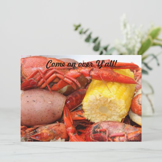 invitation d'écrevisses (Debout devant)