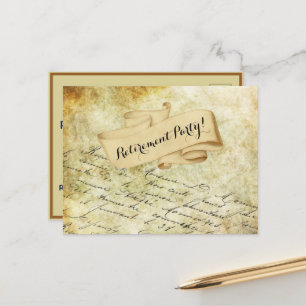 Invitation d'écriture manuscrite Vintage