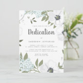 Invitation Dédication de l'anémone aquarelle (Debout devant)