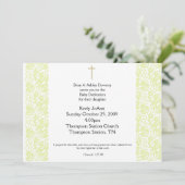 Invitation Dédication du bébé Baptême neutre de genre Invitat (Debout devant)