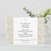 Invitation Dédication du bébé Baptême neutre de genre Invitat (Debout devant)