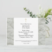 Invitation Dédication du bébé Baptême neutre de genre Invitat (Debout devant)