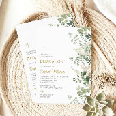 Invitation Dedication Forest Green