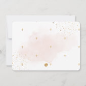 Invitation Dédication PixDezines en Aquarelle rose (Dos)