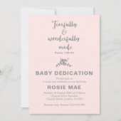Invitation Dédication pour bébé avec une grande peur et merve (Devant)