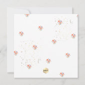 Invitation Dédication Rose d'été PixDezines Watercolor (Dos)