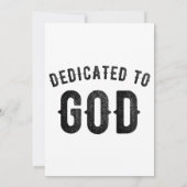 INVITATION DÉDIÉ À DIEU NOIR PERSONNALISABLE TEXTUEL (Dos)