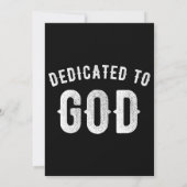 INVITATION DÉDIÉ À DIEU TEXTE BLANC PERSONNALISABLE (Dos)