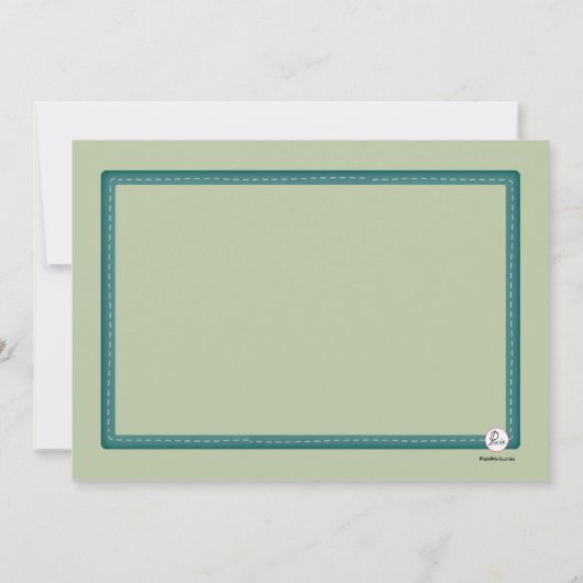 Invitation d'édredon d'anniversaire (Dos)