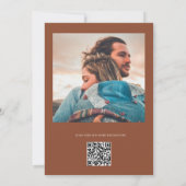 Invitation Deep Copper Minimalist Modern Calligraphy Wedding (Dos)