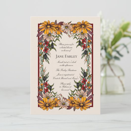 Invitation Deep Daisy Hues (Debout devant)