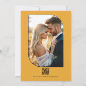 Invitation Deep Navy & Marigold Floral Mexican Fiesta Wedding (Dos)