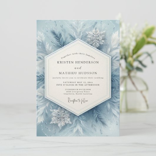 Invitation Deep Plum Peony Romance Wedding (Debout devant)