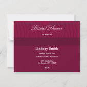 Invitation Deep Red Bridal Shower (Devant)