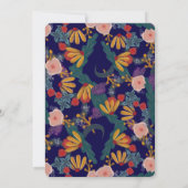 Invitation Deep Wildflower Garden Illustrated Wedding (Dos)