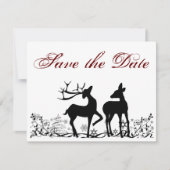 Invitation Deer d'hiver Enregistrer la date Annonce (Devant)