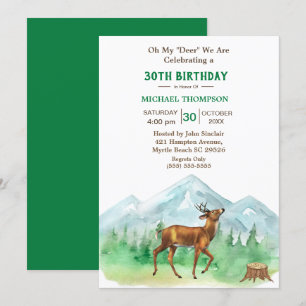 Invitation Deer Hunter N'Importe Quel Âge Anniversaire Invita