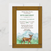 Invitation Deer Hunter N'Importe Quel Âge Anniversaire Invita (Devant)