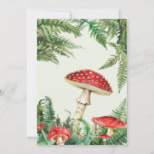 Invitation Deer Woodland Botanical Genre Neutre Baby shower (Dos)