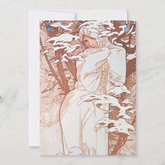 Invitation Déesse d'hiver (Devant)