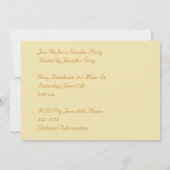 Invitation Déesse d'or Rose| Garden Party (Dos)