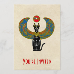 Invitation Déesse égyptienne des chats