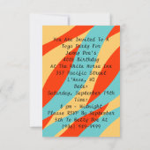 Invitation Déesse grecque de Dieu de Firey d'invitation de (Dos)