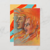 Invitation Déesse grecque de Dieu de Firey d'invitation de (Devant / Derrière)