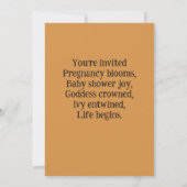 Invitation Déesse Mère Terre Druidique (Dos)