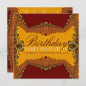 Invitation Déesse Terre fête d'anniversaire (Devant / Derrière)