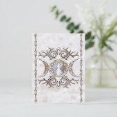 Invitation Déesse triple de pierre de la lune de lune (Debout devant)