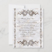 Invitation Déesse triple de pierre de la lune de lune (Dos)