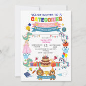 Invitation "Défi Catégories" d'anniversaire intera (Devant)