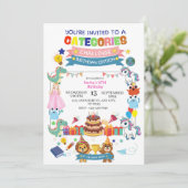 Invitation "Défi Catégories" d'anniversaire intera (Debout devant)